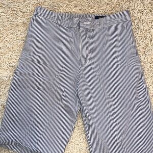 Boys polo pinstripe shorts